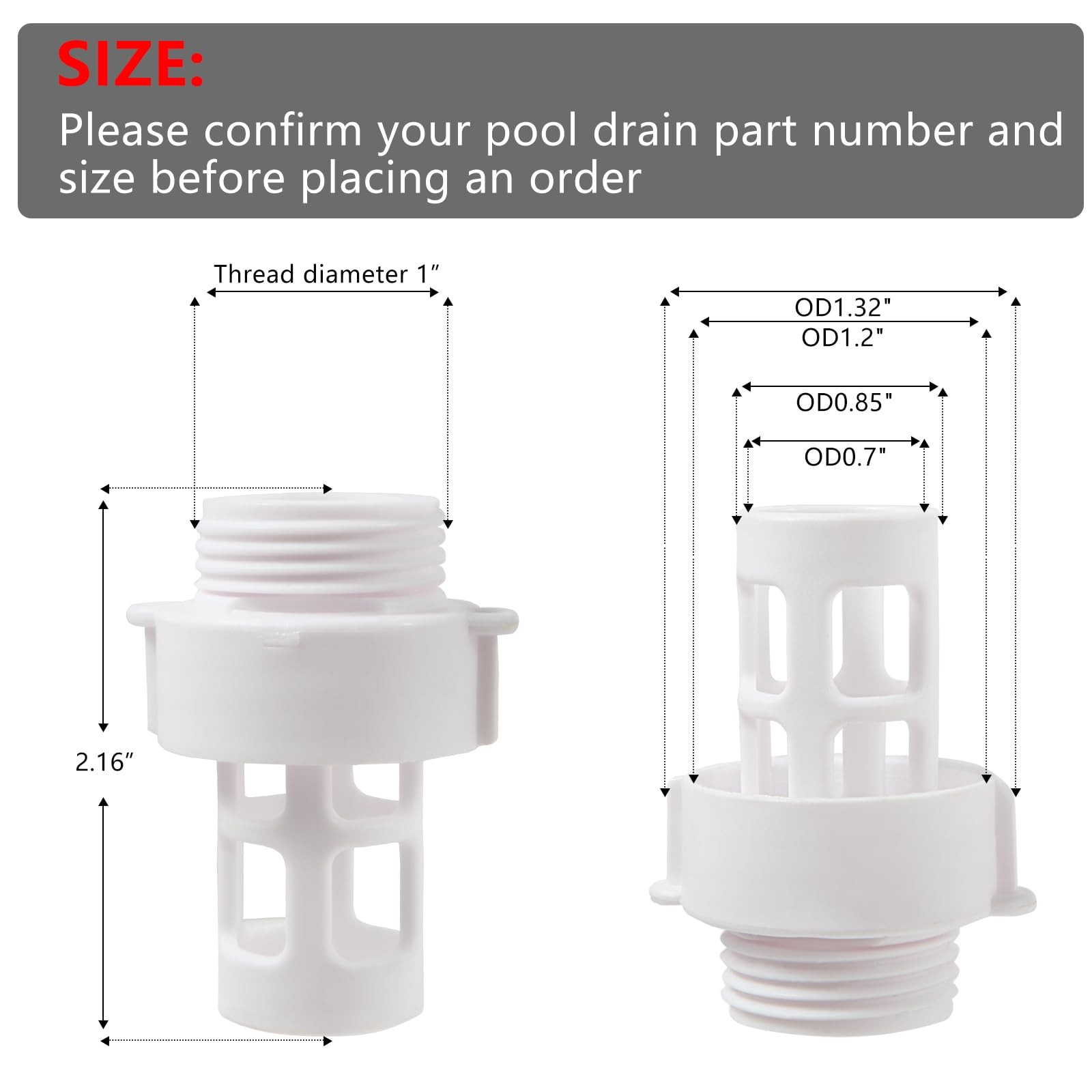 Intex Pool Drain Hose Adapter for Round Swimming Pools - Easy Connection gallery