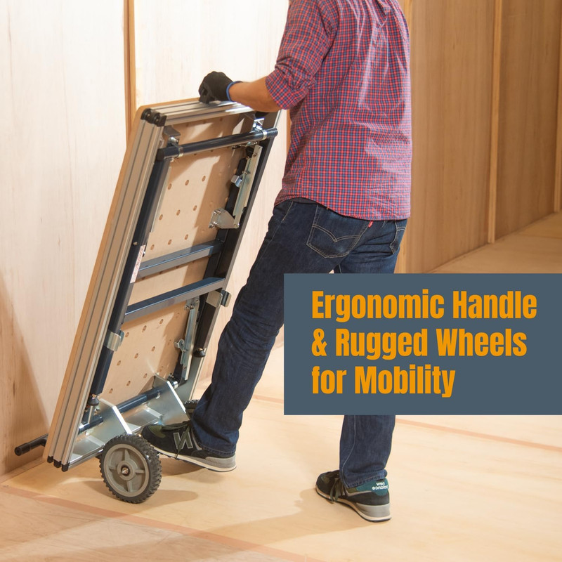 Multi-Functional Portable Workbench with Wheels for DIY Projects gallery