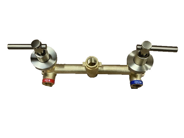 Sumerain Faucet S2134BGI Contemporary Double Handle Wall Mount, Roman Tub, Gold gallery