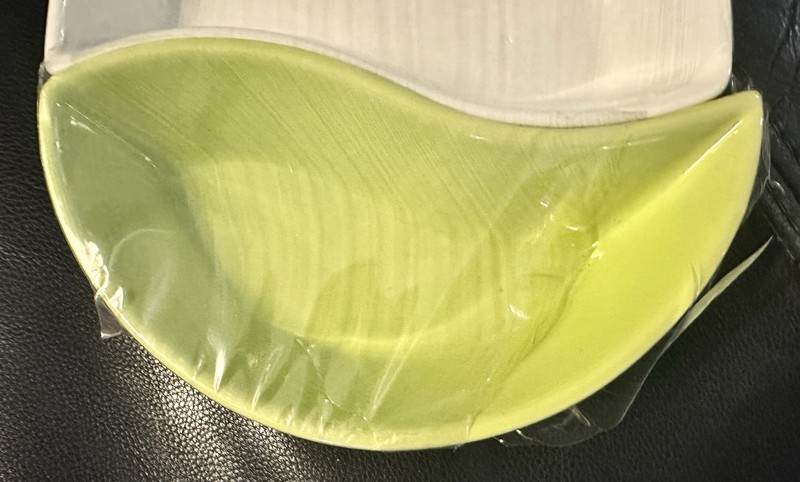 3 Piece Citrus Oval Serving Set Ceramic New 8 1/2” X 5 1/2” Green Yellow White gallery