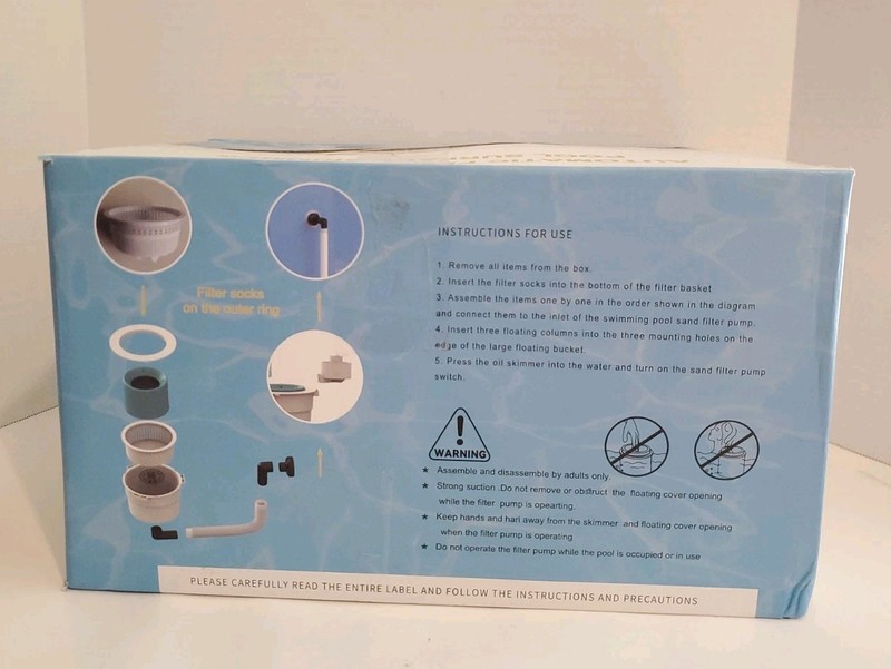 Tri-Float Pool Skimmer - Automatic Surface Cleaner for Above Ground Pools gallery