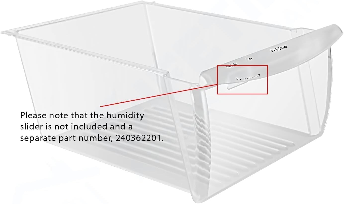 Frigidaire Crisper Bin Drawer 240351061 Refrigerator PHSC39 PLRS26 FRS6L7 gallery