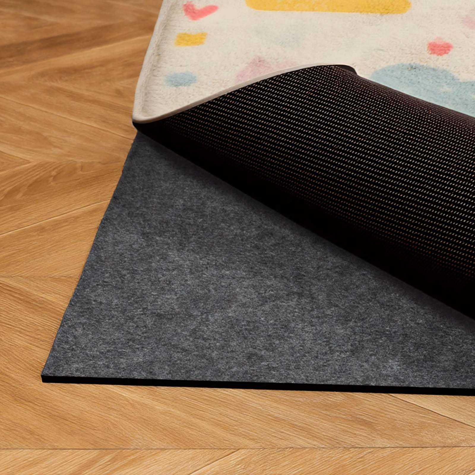 VEVOR 8x5ft Rug Pad Non-slip Carpet Mat Felt Cushion Rubber Gripper gallery
