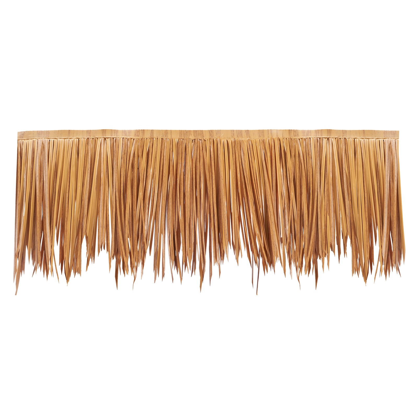 1.6x16.4 ft Artificial Thatch Roofing Mexican Style Tiki Hut Grass Skirt Roof gallery
