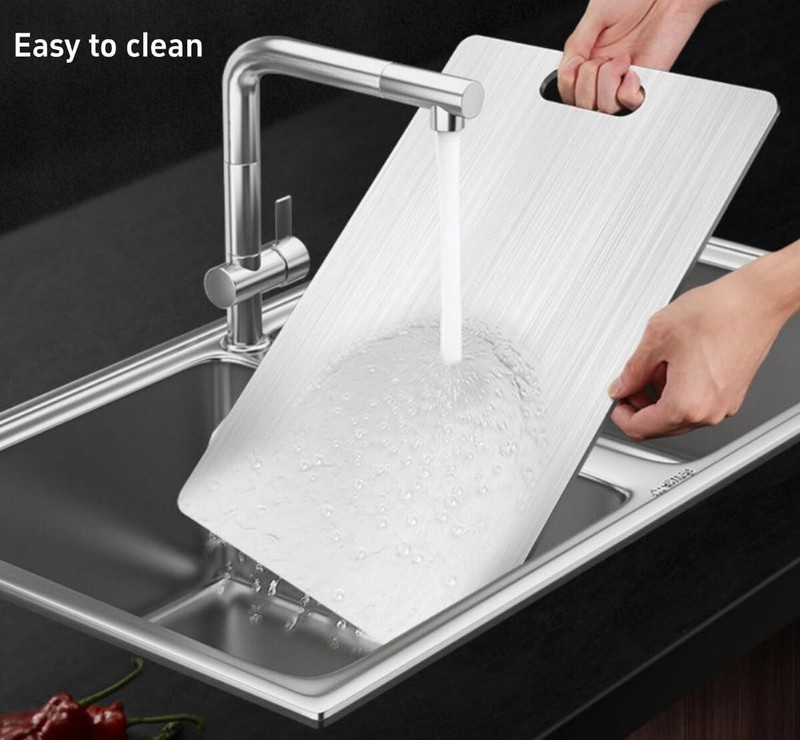 Elegant Pure Titanium Cutting Board - Durable & Scratch Resistant 12”L x 9”W gallery