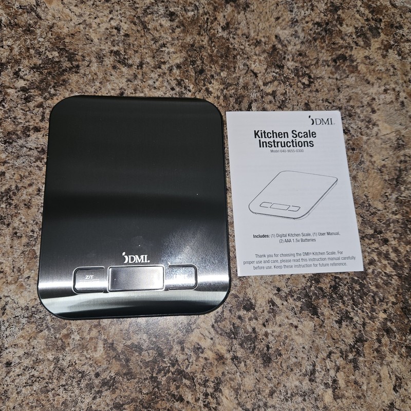 New DMI Digital Kitchen Scale Ultra Slim 11lbs./5kg wt. capacity Healthsmart gallery