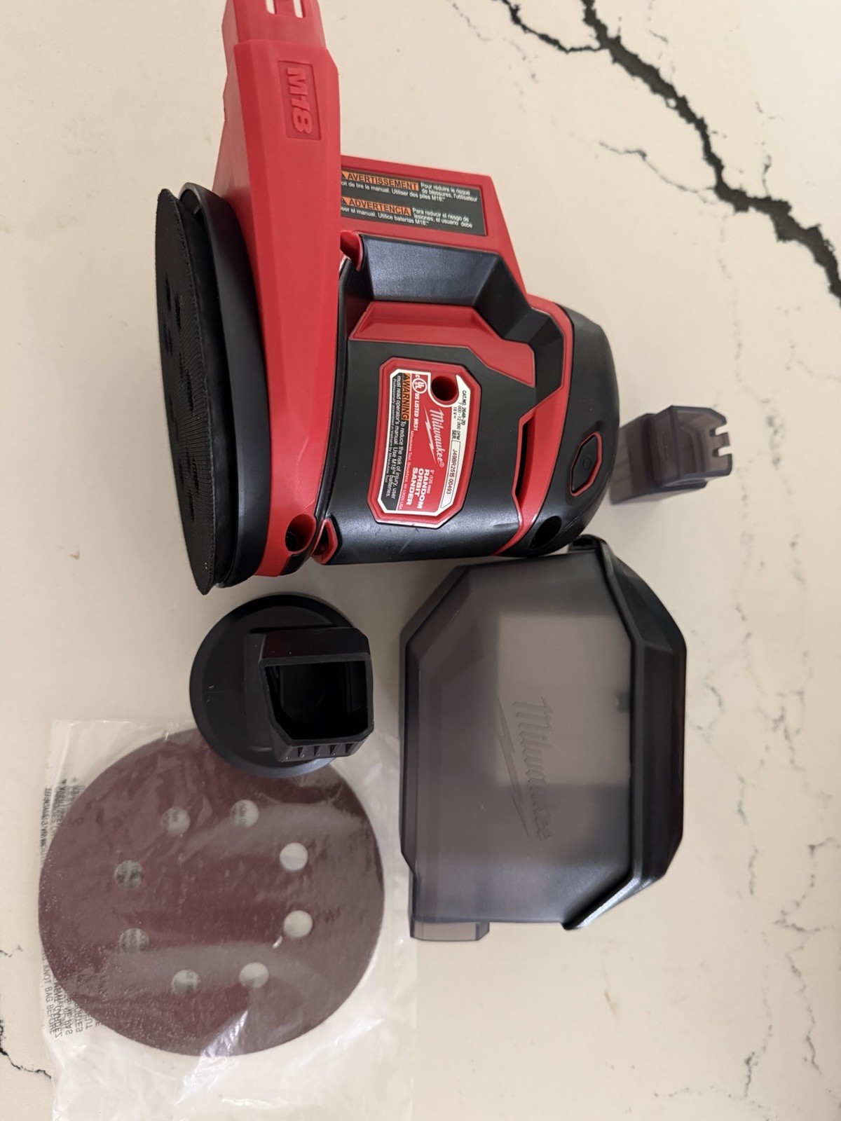 Milwaukee M18 5in Dual Action Random Orbit Sander 2648-20 Tool Only Kit gallery