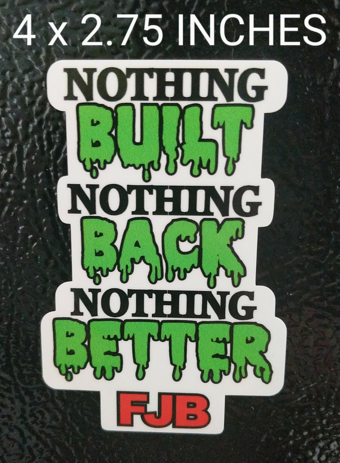 4" Nothing Built Back Better FJB Decal Vinyl Sticker Biden Trump Brandon LGB gallery