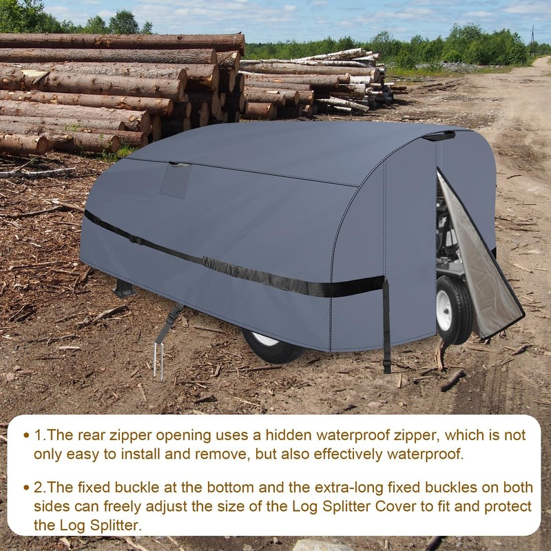 Log Splitter Cover 600D Heavy windproof and waterproof(94"L X 49"W X 41"H) fo... gallery