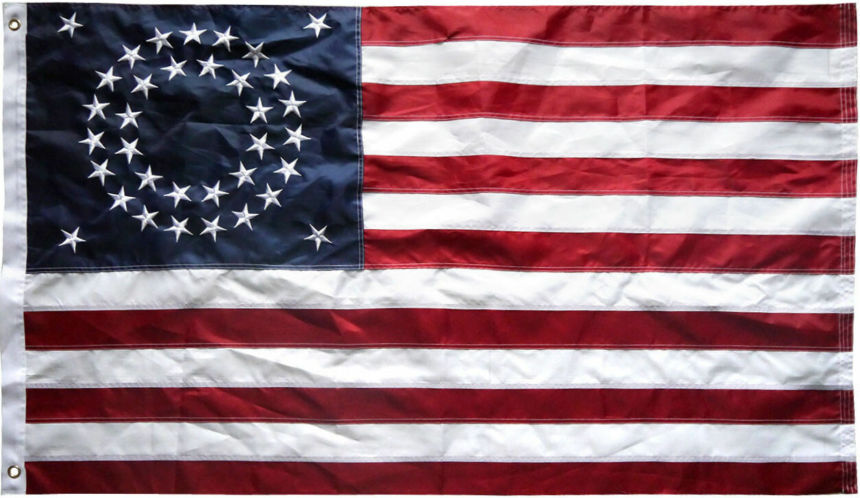 3x5 Ft 35 STARS UNION Flag Embroidered Nylon US Civil War Historical USA (Round) gallery