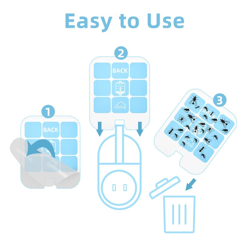 20 Pack Trap Refill Compatible with Saferr Home Fly White gallery