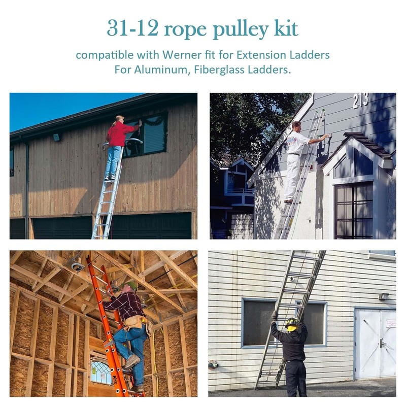Extension Ladder Pulley Kit Replacement for 31-12 Pulley Assembly Parts gallery