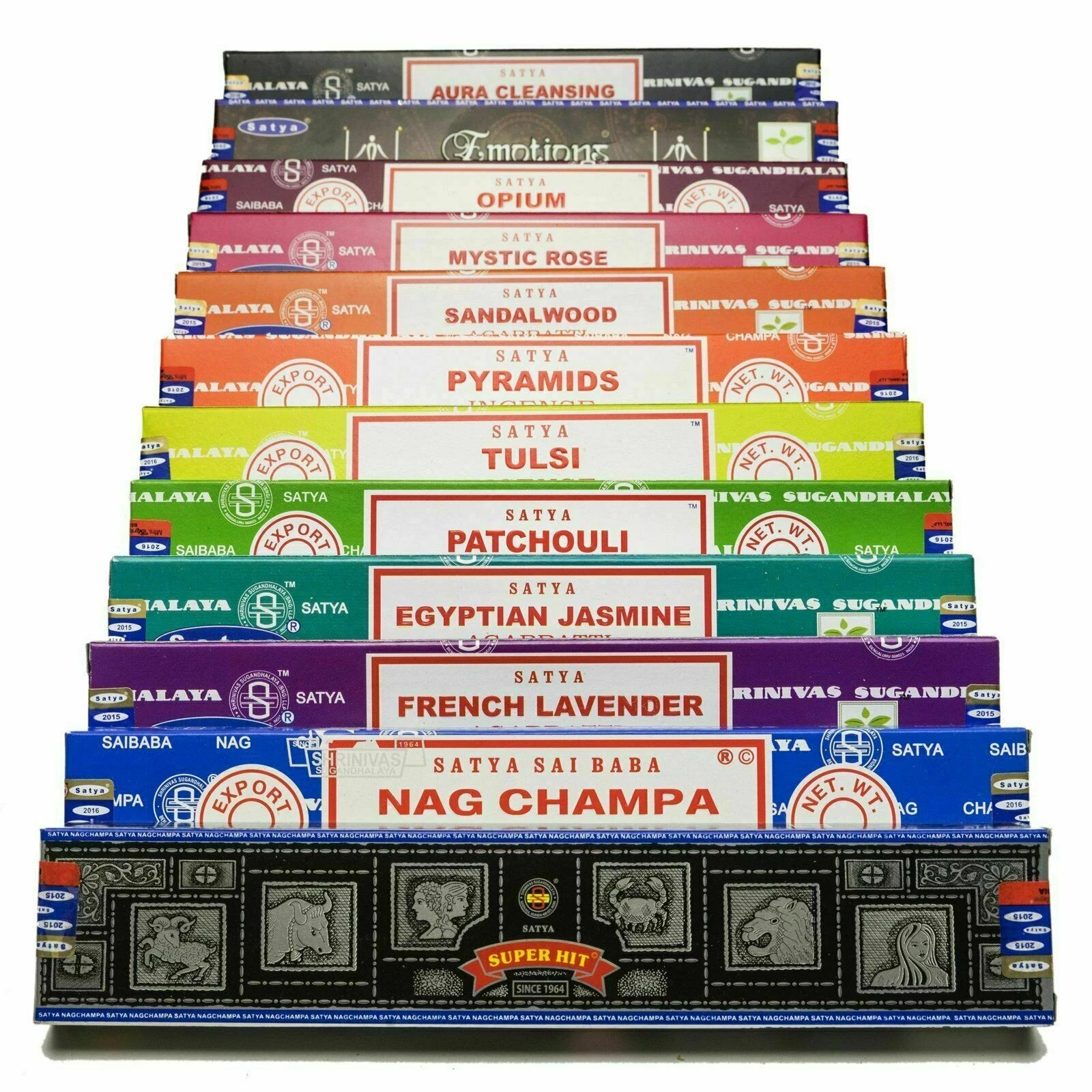 Satya Sai Baba Nag Champa Assorted Mixed Incense Sticks Fragrance Agarbatti 180g gallery