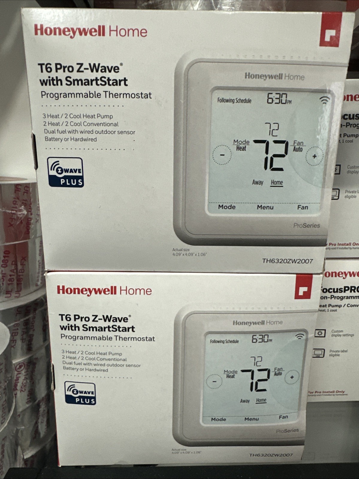 Honeywell T6 Pro Z-Wave with SmartStart Programmable Thermostat TH6320ZW2007 gallery