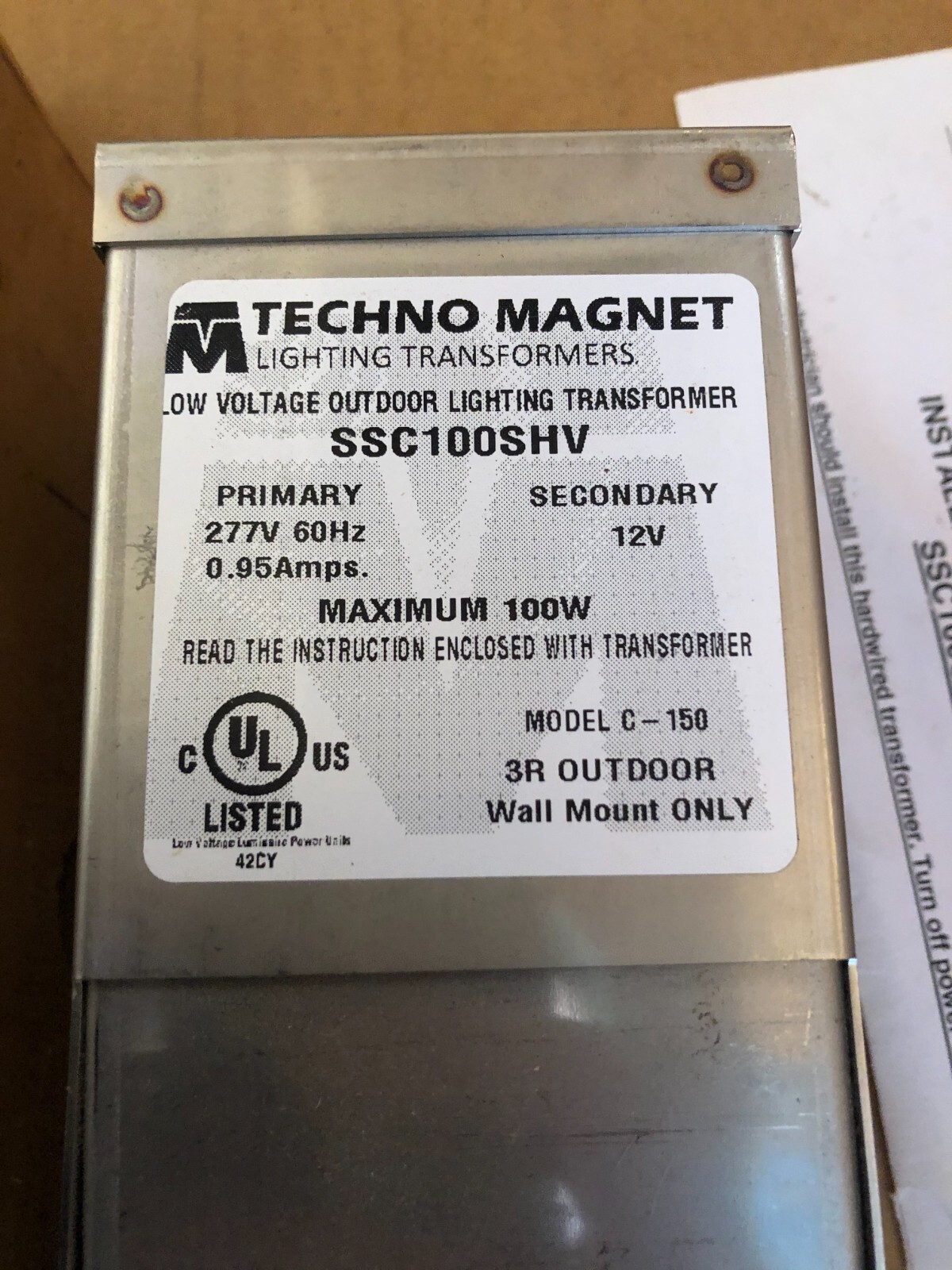 TECHNO MAGNET LOW VOLT OUTDOOR LIGHTING TRANSFORMER SSC100SHV gallery