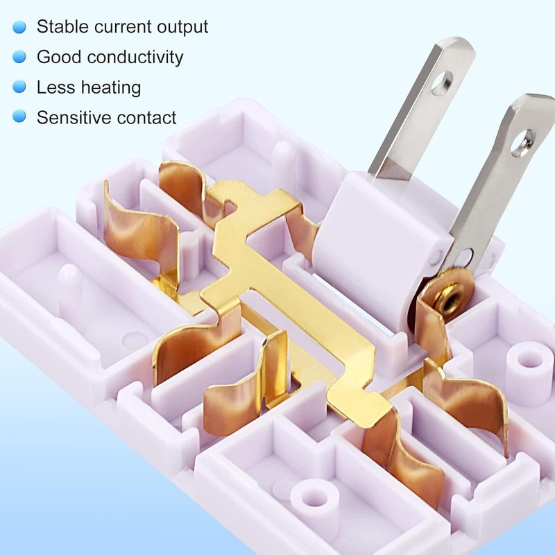 3 Pack AC Flat Wall Outlet Extender Flat Plug Outlet Wall Adapter for Home gallery