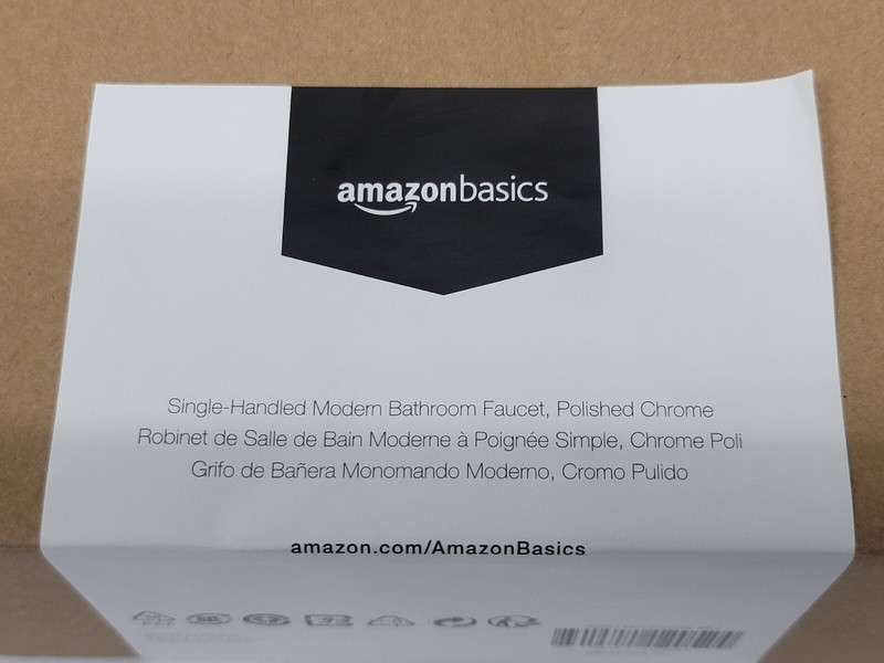 Amazon Basics Single-Handled Modern Bathroom Faucet, Polished Chrome gallery