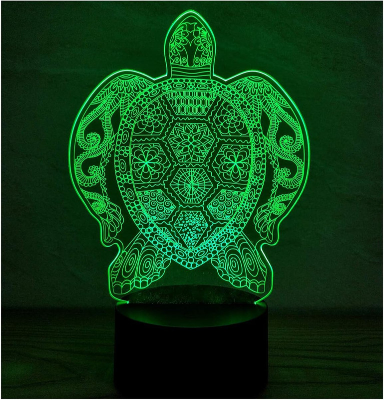 3D Optical Illusion LED Night Light, Boy Girl Kids Baby Sleep Desk Lamp Touch Co gallery