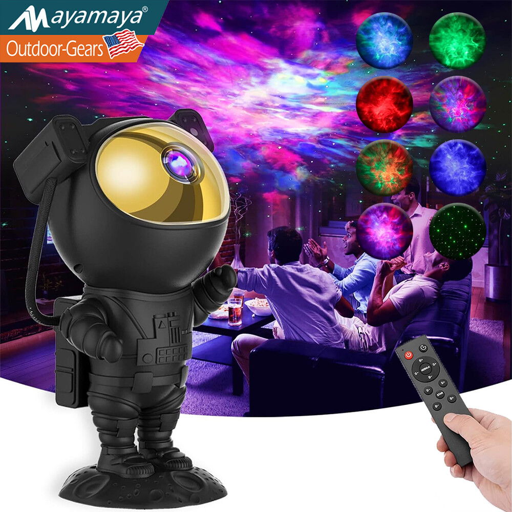 Astronaut Projector Night Light Lamp Star Nebula Galaxy Space Sky for Room Decor gallery