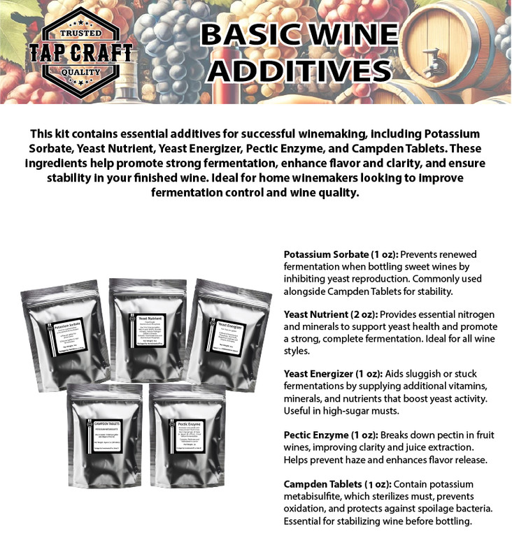 Basic Wine Additives Bundle - Make wine at home gallery