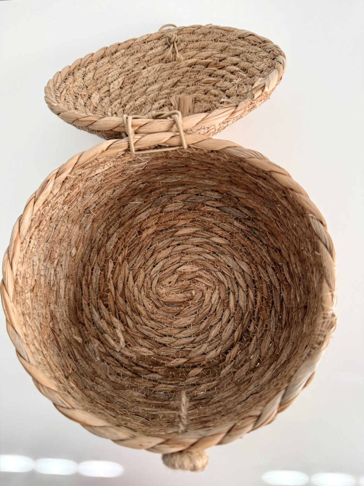 Woven Beehive Baskets Natural Grass Rustic Farmhouse Container New gallery