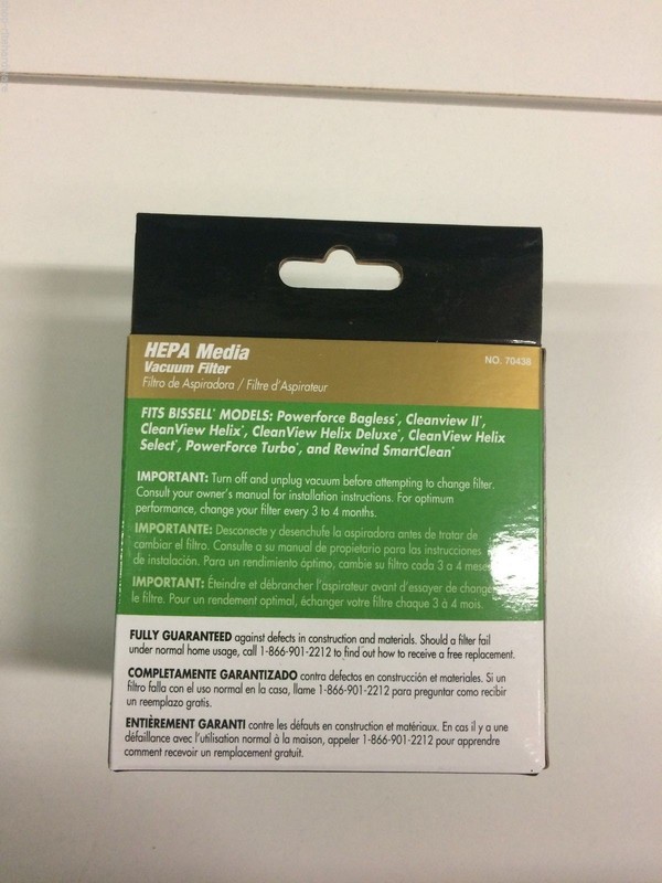 NEW FRESH SOLUTIONS ALLERGEN FILTRATIONS BISSELL 9 10 12 16 VACUUM FILTER 70438 gallery
