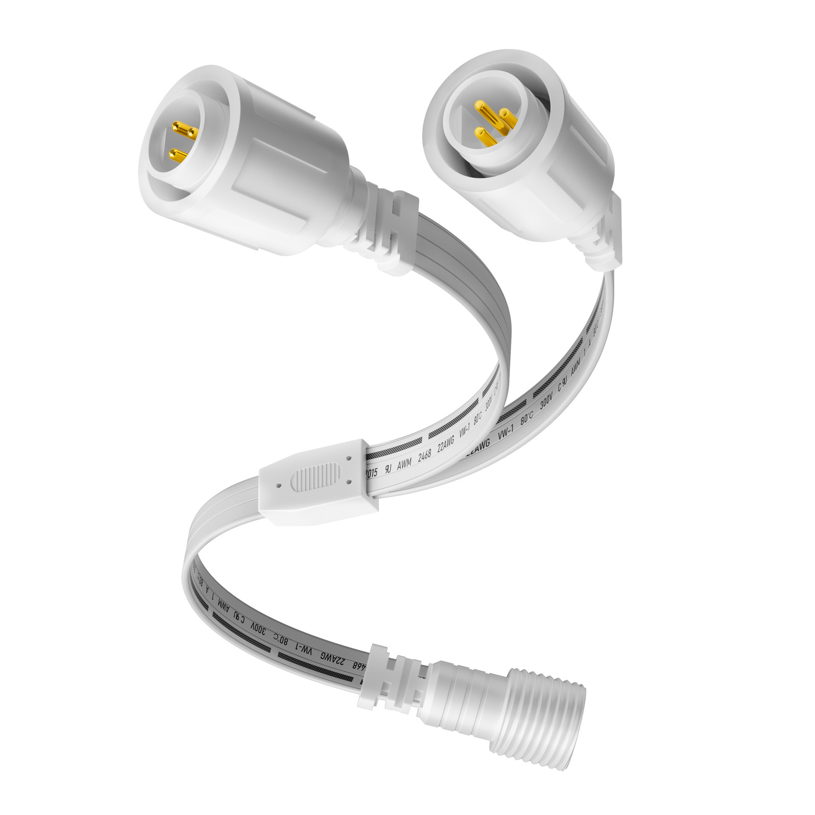 3-Pin Y-Splitter Extension Cable Connector for Eufy Permanent Outdoor Lights E22 gallery