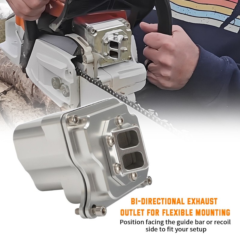 For Stihl MS261 and MS261C Lightweight Performance Chainsaw Muffler Kit Aluminum gallery