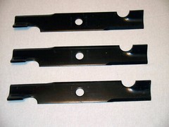 #19 NEW 3-pc set Oregon 92-029 U15-059 Exmark Radius E-Series Mower Blade