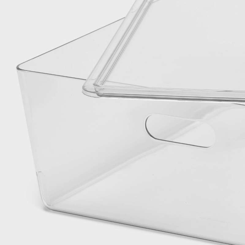 26L Stacking Clear Bin w/ Lid: Plastic, Stackable, Universal Storage gallery
