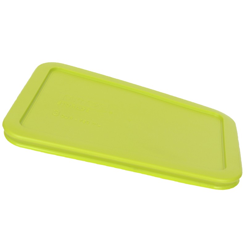 Pyrex 7210-PC Rectangle 3 Cup Storage Lid Cover Edamame Green 2PK for Glass Dish gallery