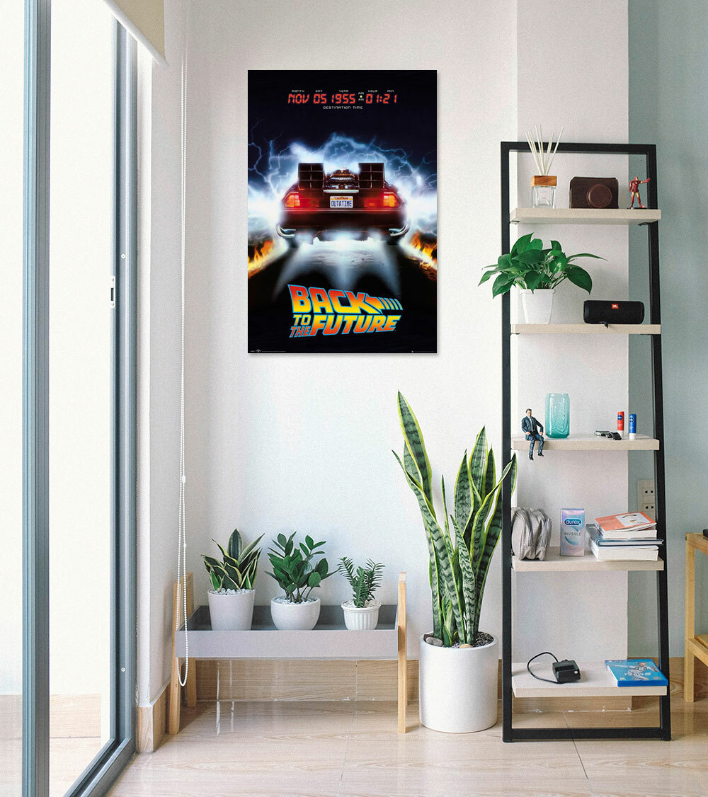 Back To The Future - Movie Poster (Delorean) (Size: 24" X 36") gallery