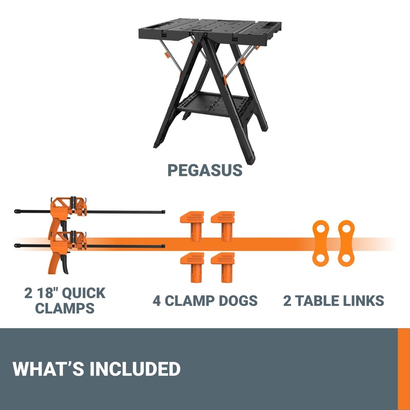 WX051 WORX Pegasus Folding Work Table & Sawhorse gallery