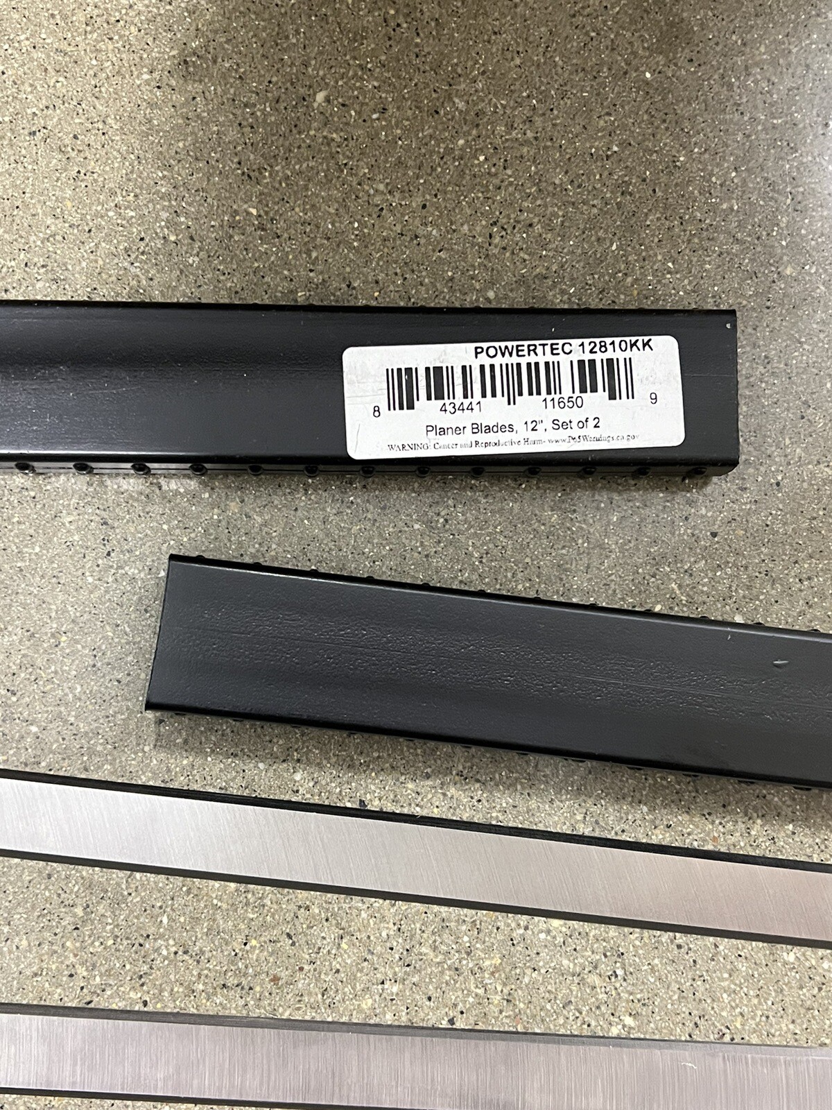 POWERTEC 12 Inch Planer Blades for Delta 22-540, TP300, Replacement 22-547, 2PK gallery