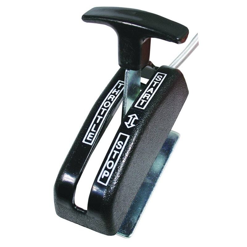 Throttle Cable 73.5" Length for Front Engine Mowers - Steel with T Handle gallery