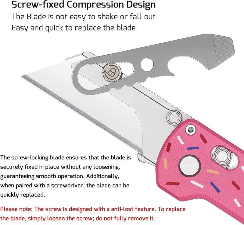 OKNIFE U1 Pro Multitool Folding Utility Knife with Folding Screwdriver Rail Lock gallery