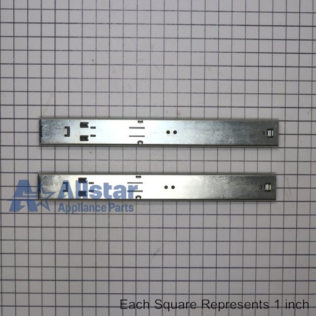 Whirlpool Refrigerator Freezer Drawer Slide Rail (Set of 2) W11658403 gallery