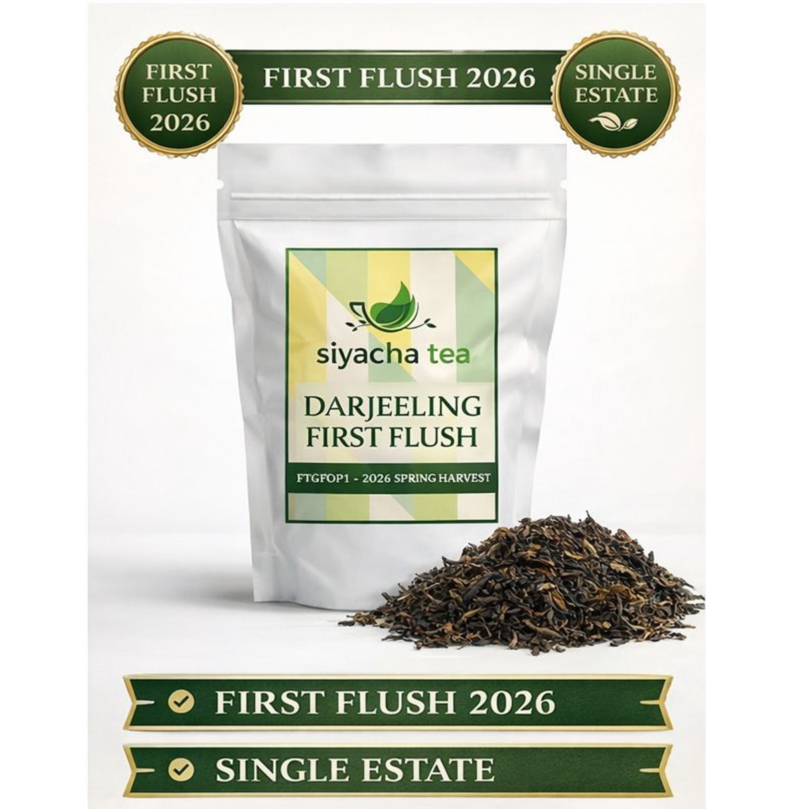 Darjeeling First Flush Tea 2026 Fresh Castleton STFGOP 1 Loose Leaf 250g/8.82OZ gallery