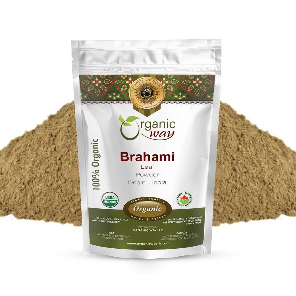 Organic Way Brahmi Leaf Powder - Organic, Kosher & USDA Certified gallery