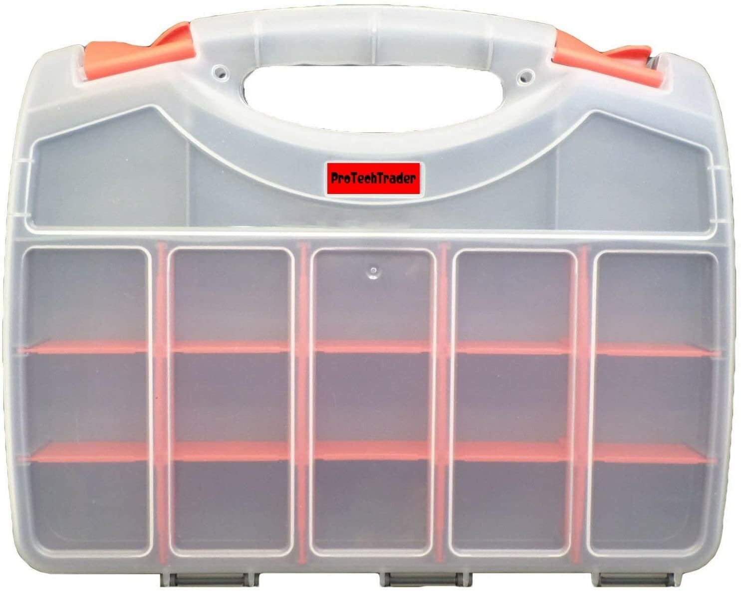 Double Sided Storage Organizer Carrying Case Adjustable Compartments 12 or 13 in gallery