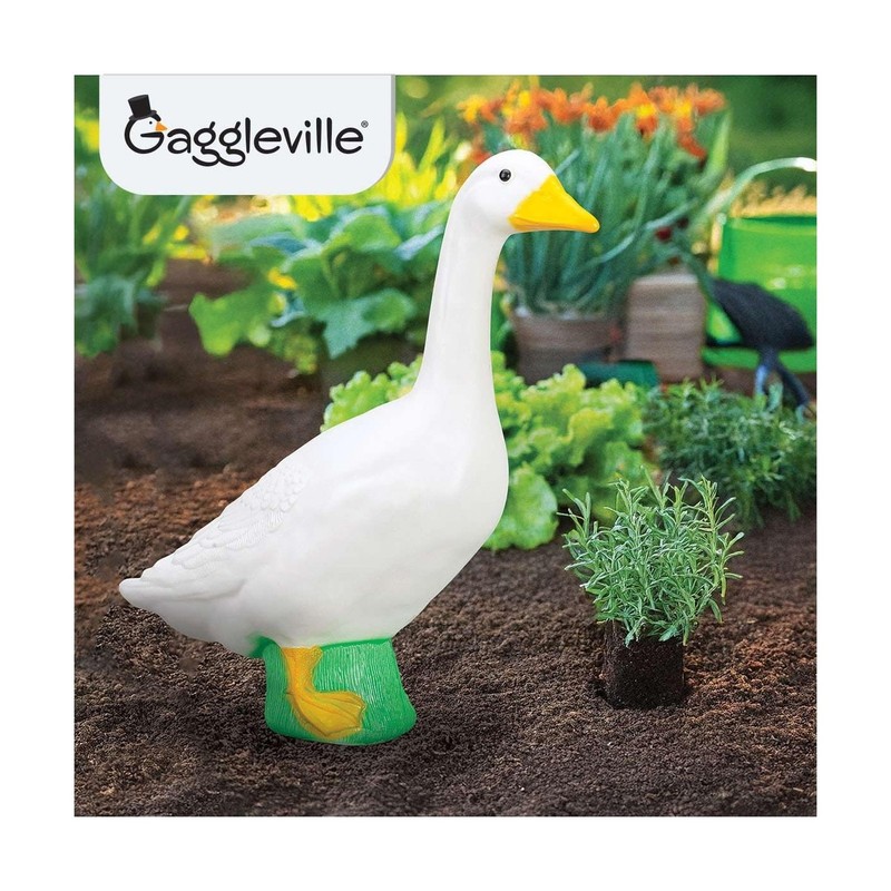 Fox Valley Traders Official Gaggleville 23" Large White Goose, Plastic Garden... gallery