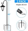 Shepherd Hooks 2 Pack - 48 Inches High 1/2 Inch Thick Adjustable Rust Resistant gallery