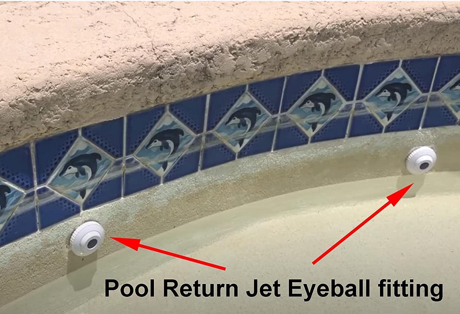 5 pack 1-1/2" Pool Spa Return Jet Fitting Slotted Opening Fit Hayward SP1419A gallery