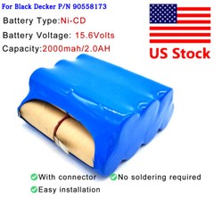 Battery Pack For Black and Decker Dustbuster CHV1510 Battery Pack P/N 90558173