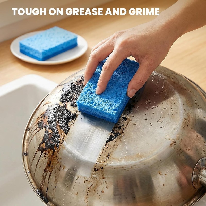 Kitchen Sponges, 12 Count, Non-Scratch Scrub Sponge, Dual Sided Cleaning Spon... gallery
