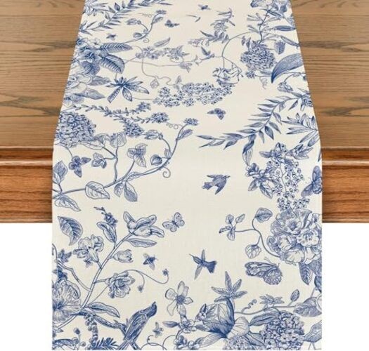 Spring Color Flowers Table Runner 13x72 Inch Spring Kitchen Dining B 13x72 inch gallery