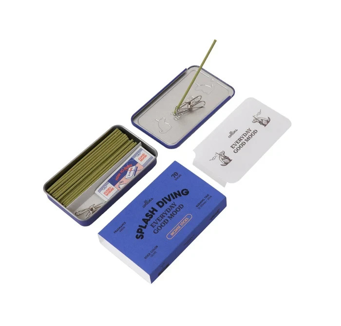 Collins SPLASH DIVING (Aqua) Every Day Good Mood INCENSE STICKS (70, Olive) NEW gallery