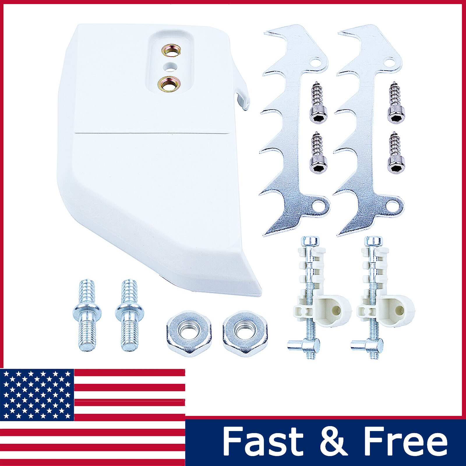 For Stihl MS180 MS170 018 017 Chainsaw Clutch Cover Chain Adjusters 11236642400 gallery