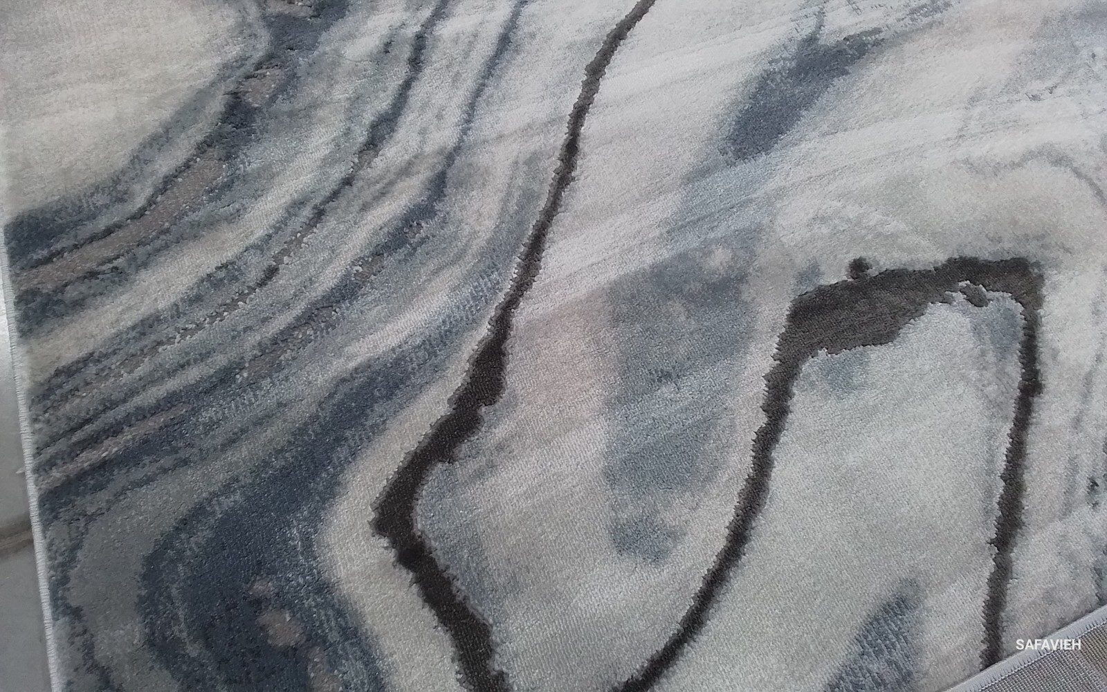 BLUE / GREY 6'-7" x 9'-0" Back Stain Rug, Reduced Price 1172762198 CFT819M-6 gallery