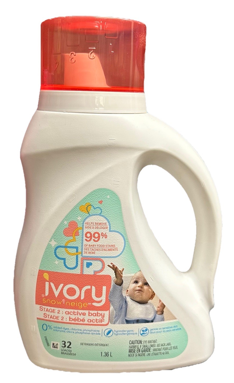 Ivory Snow Liquid Detergent Stage 2 Active Baby Pink Cap 32 Loads Discontinued gallery